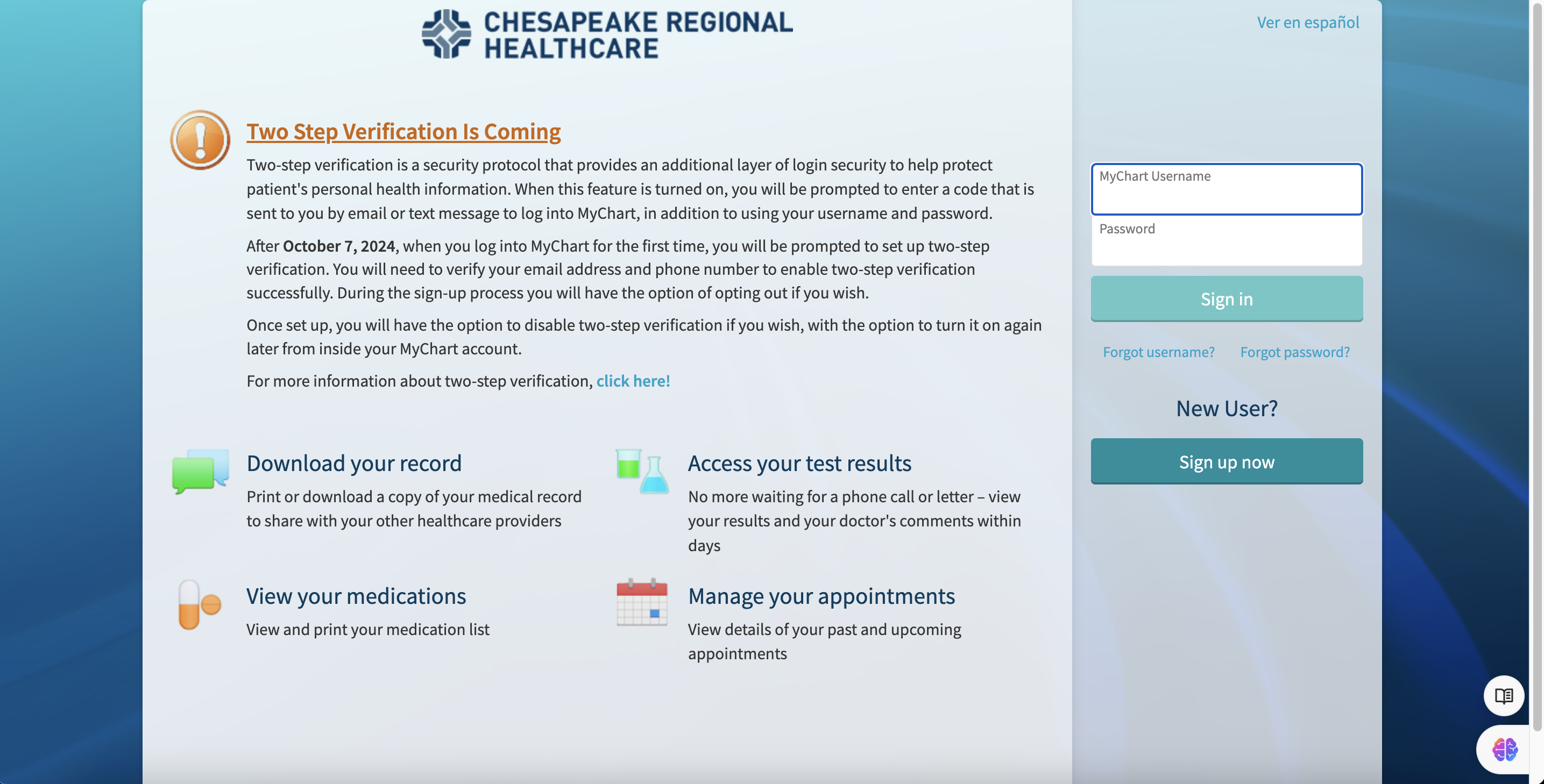 Chesapeake-Regional-MyChart