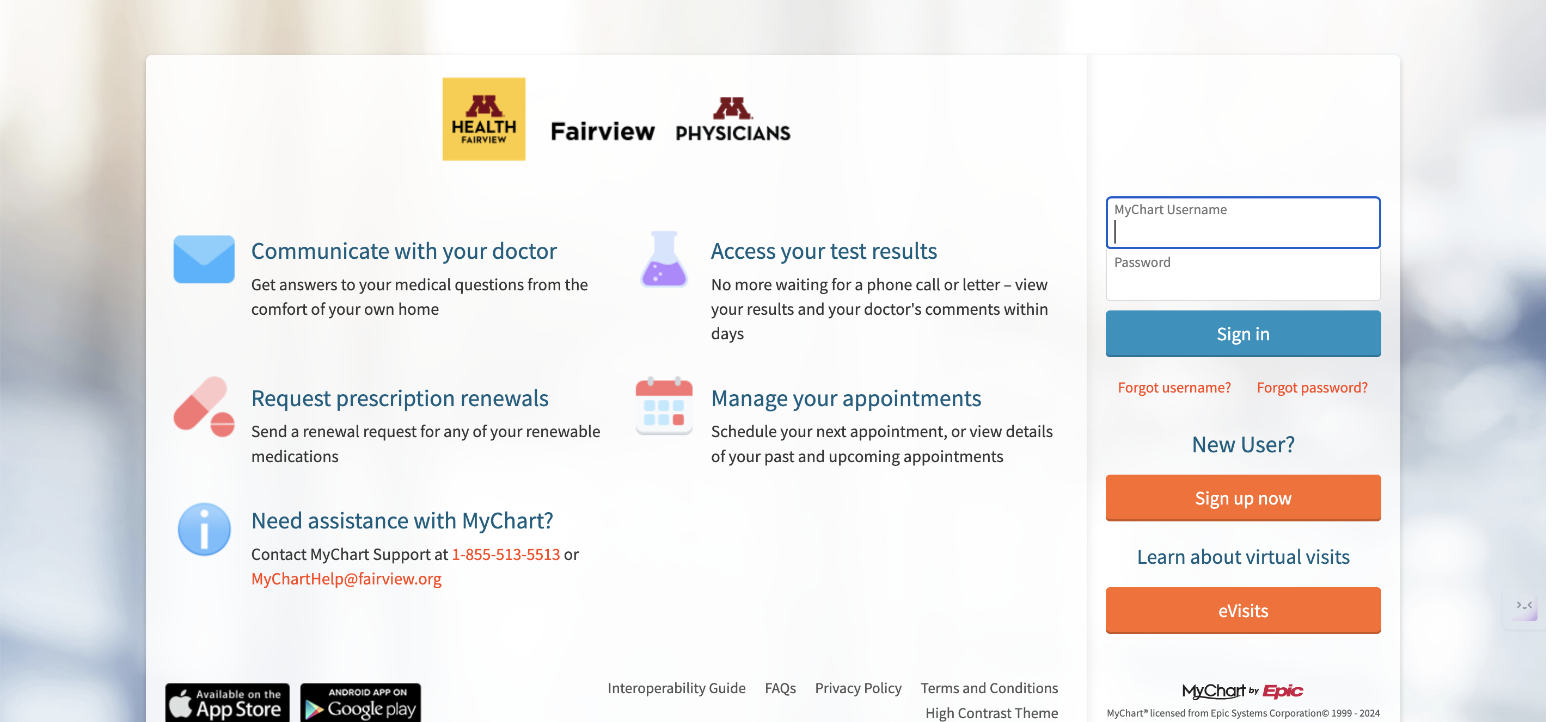 Fairview-MyChart