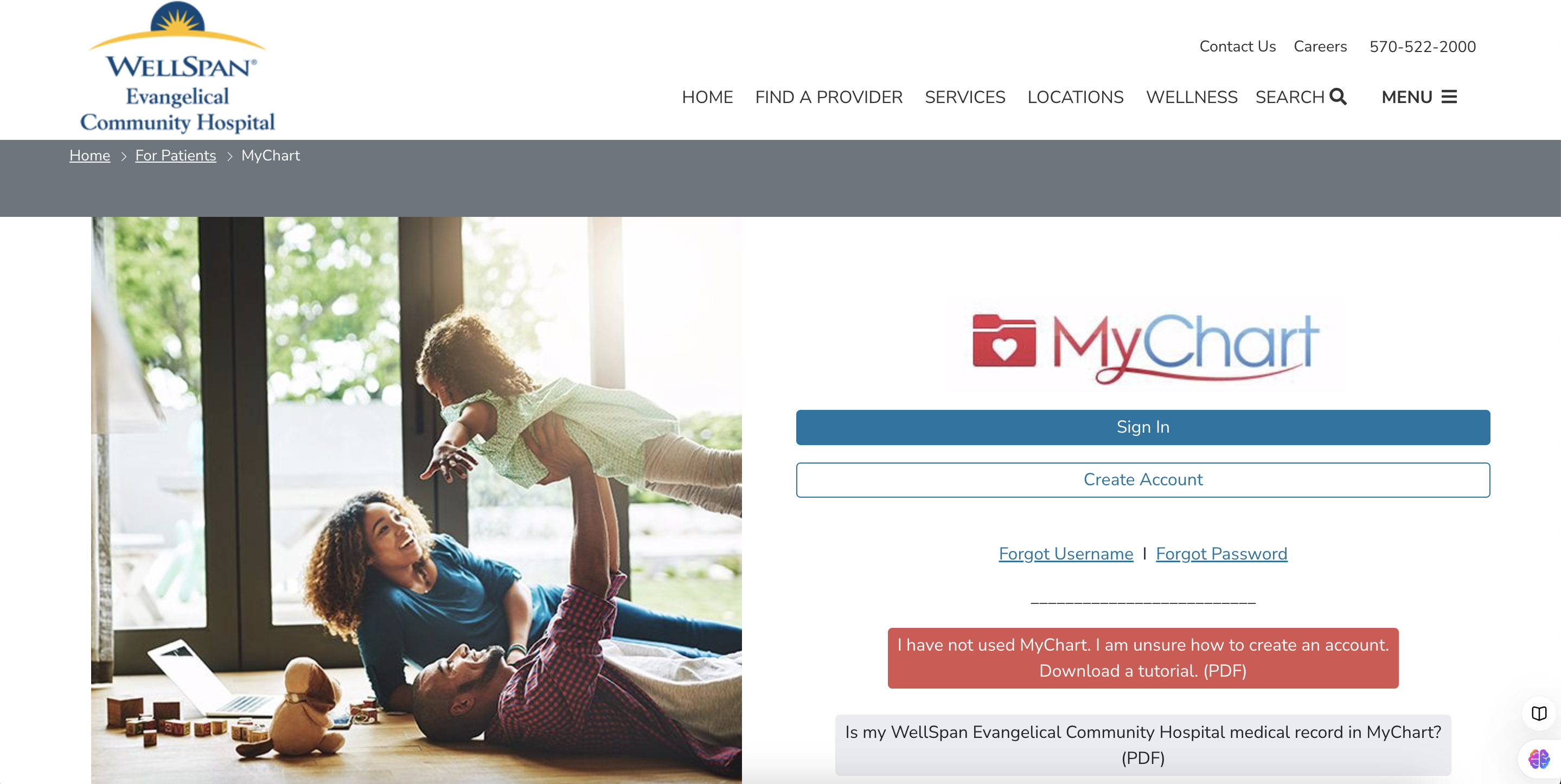 MyChart-Evangelical-Health-Services