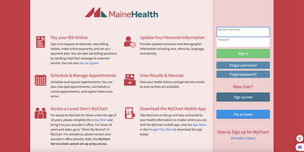 MyChart-MaineHealth