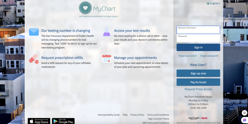 MyChart-SFDPH