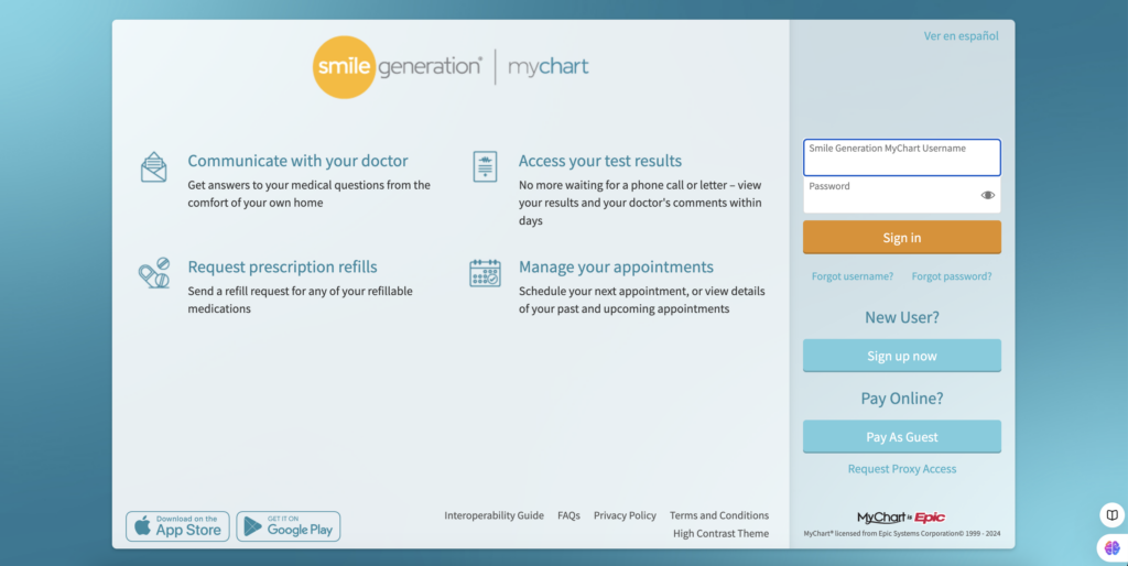 MyChart-Smile-Generation