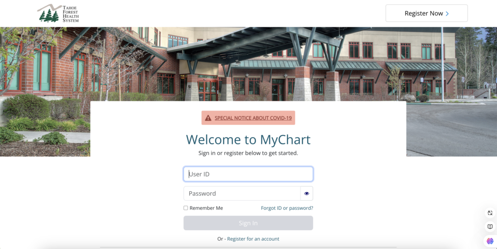 MyChart-Tahoe-Forest