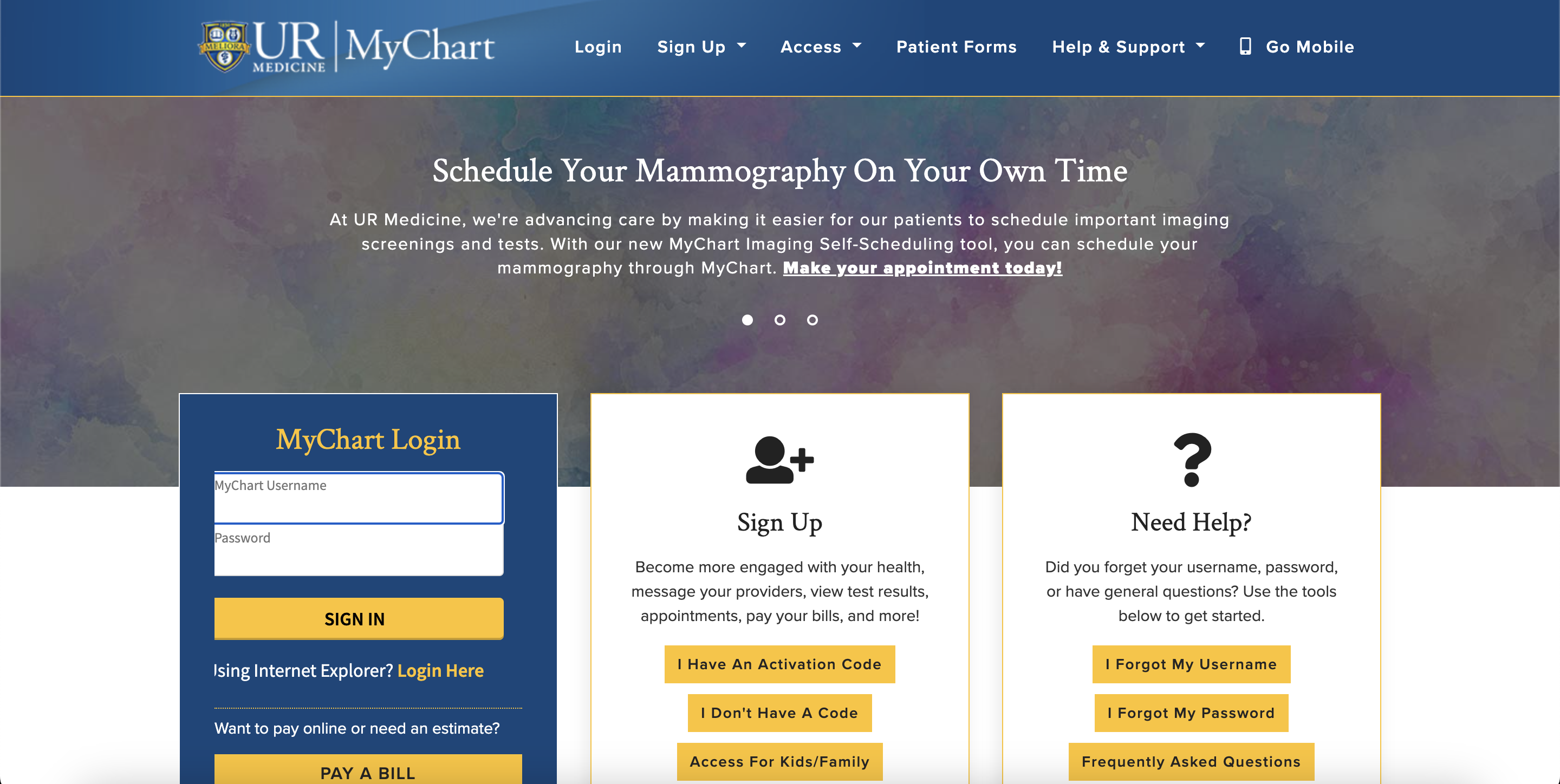 MyChart-URMC